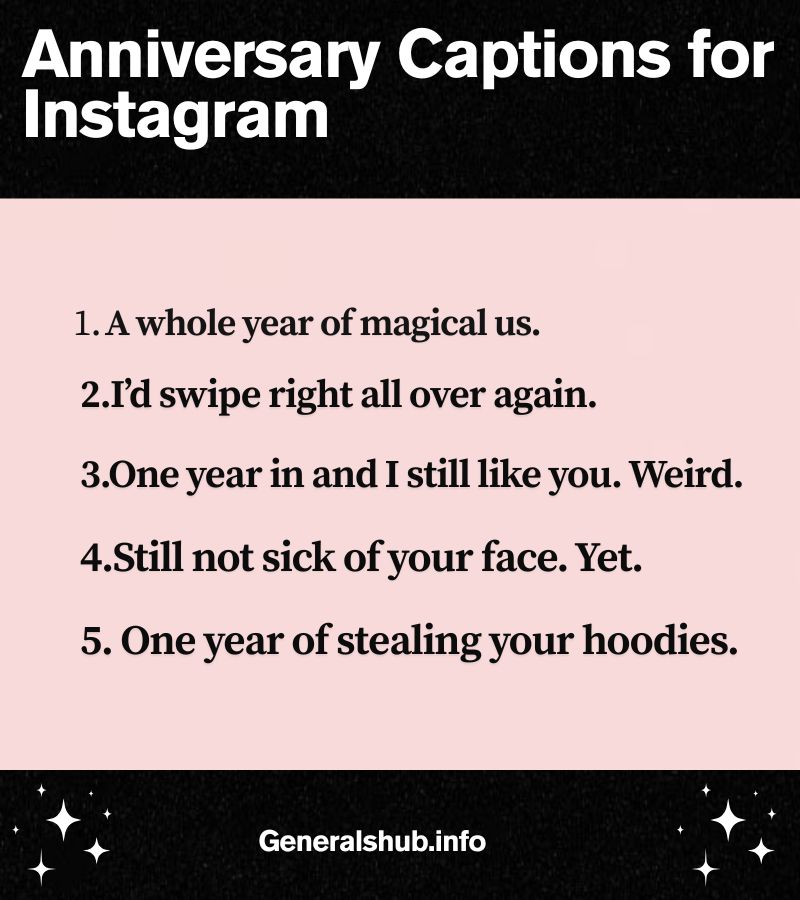 Anniversary Captions for Instagram