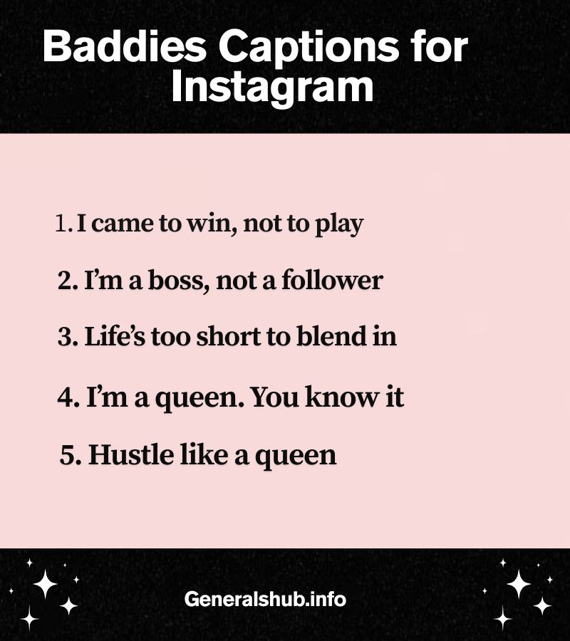Baddies Captions for Girls