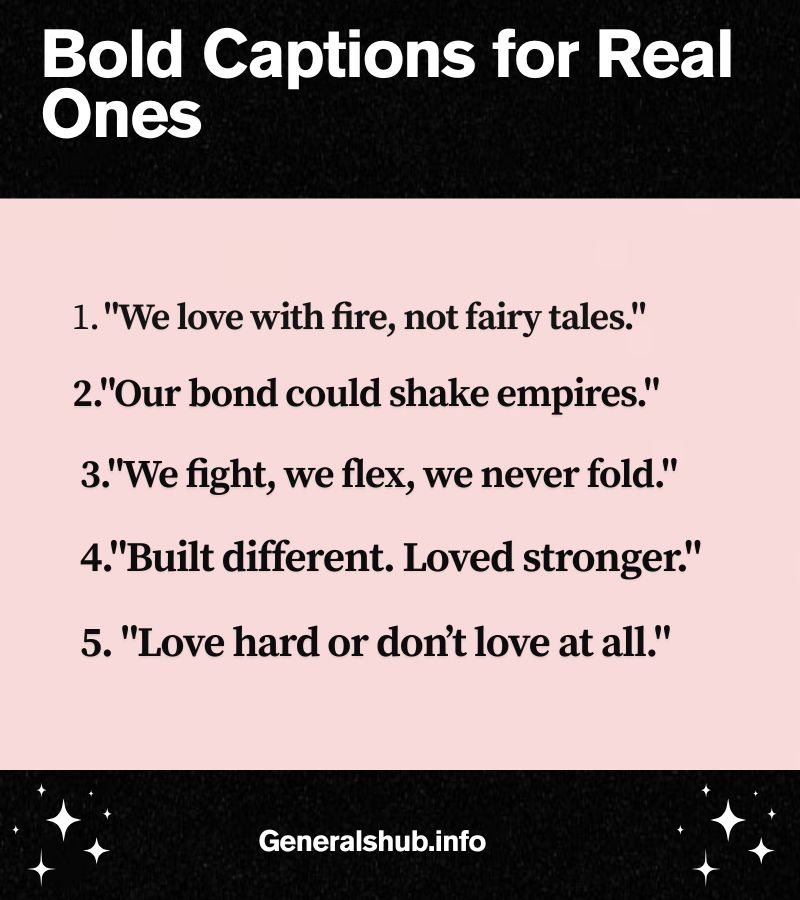 Bold Captions for Real Ones