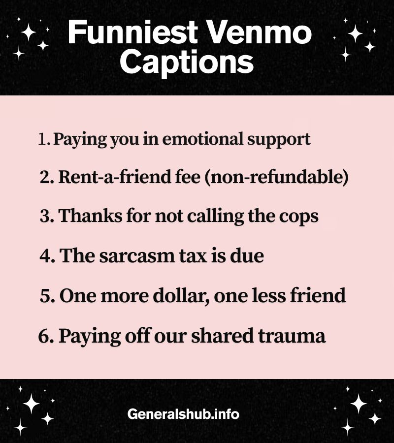 Funniest Venmo Captions