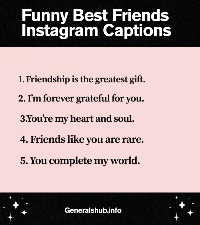 Funny Best Friends Instagram Captions