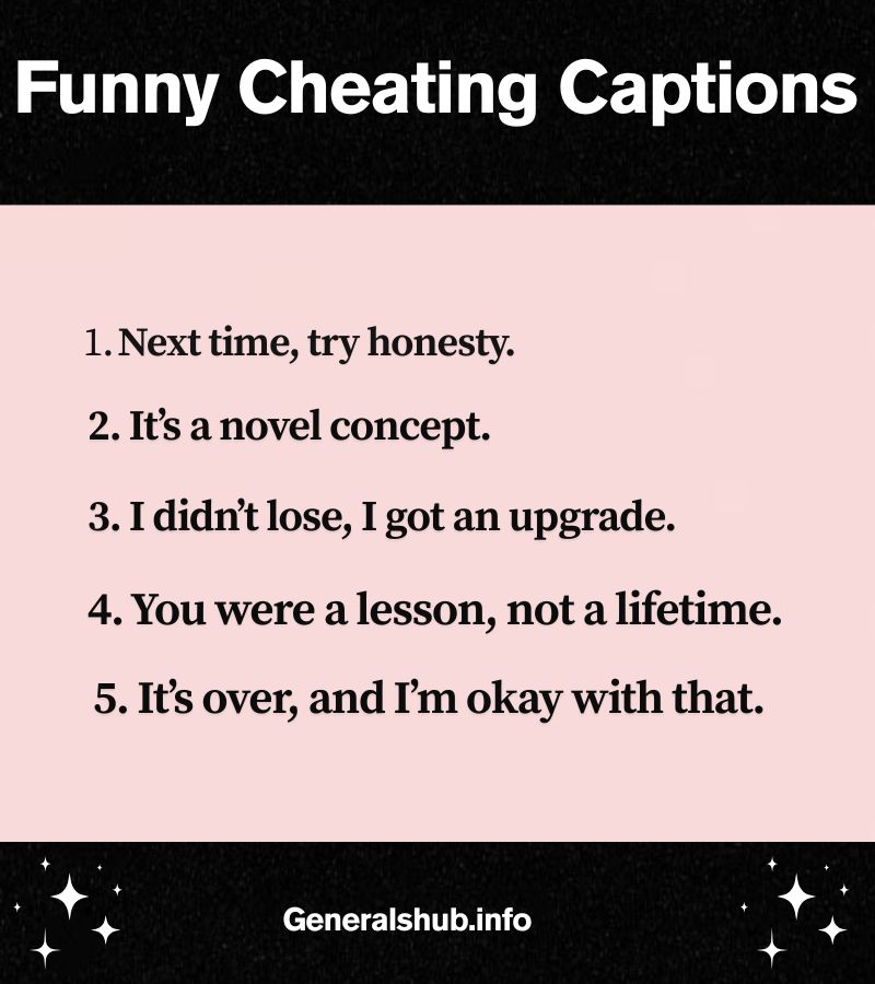 Funny Cheating Captions
