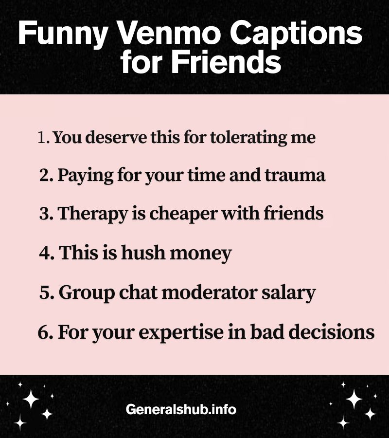 Funny Venmo Captions for Friends