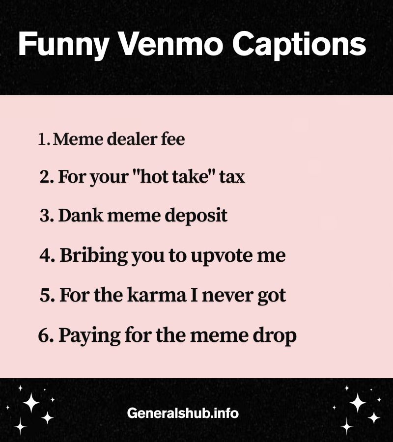Funny Venmo Captions Inspired