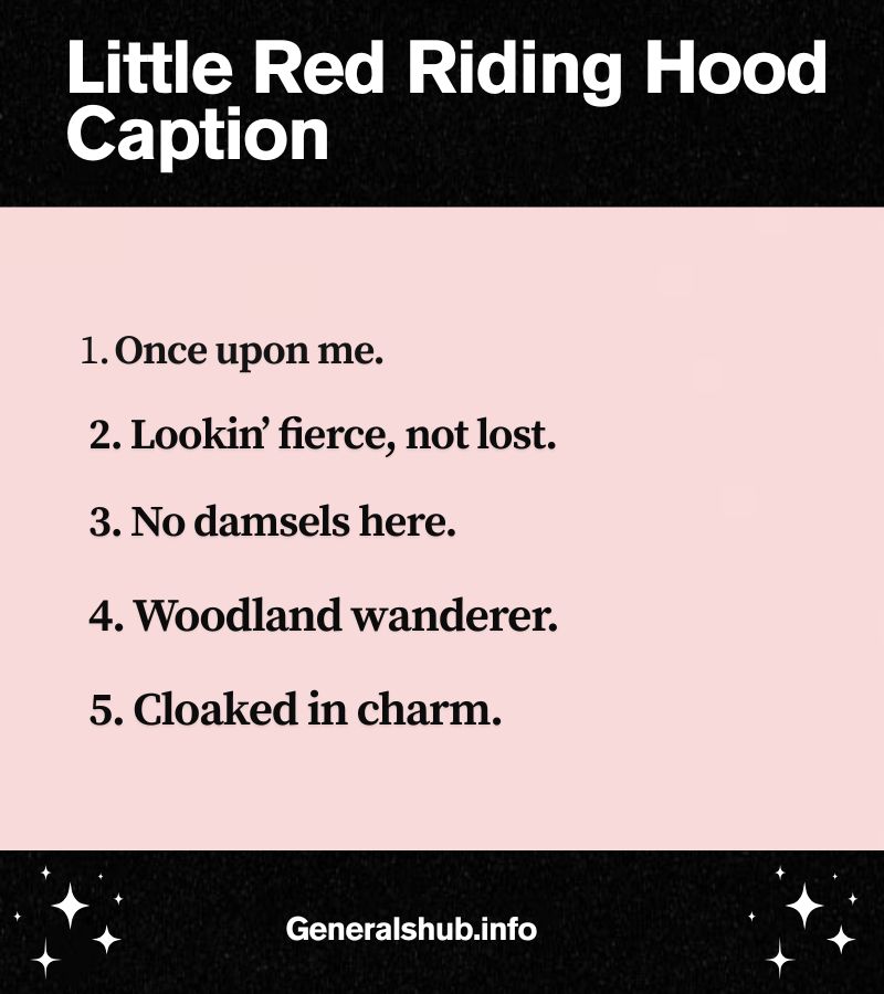 Little Red Riding Hood Caption